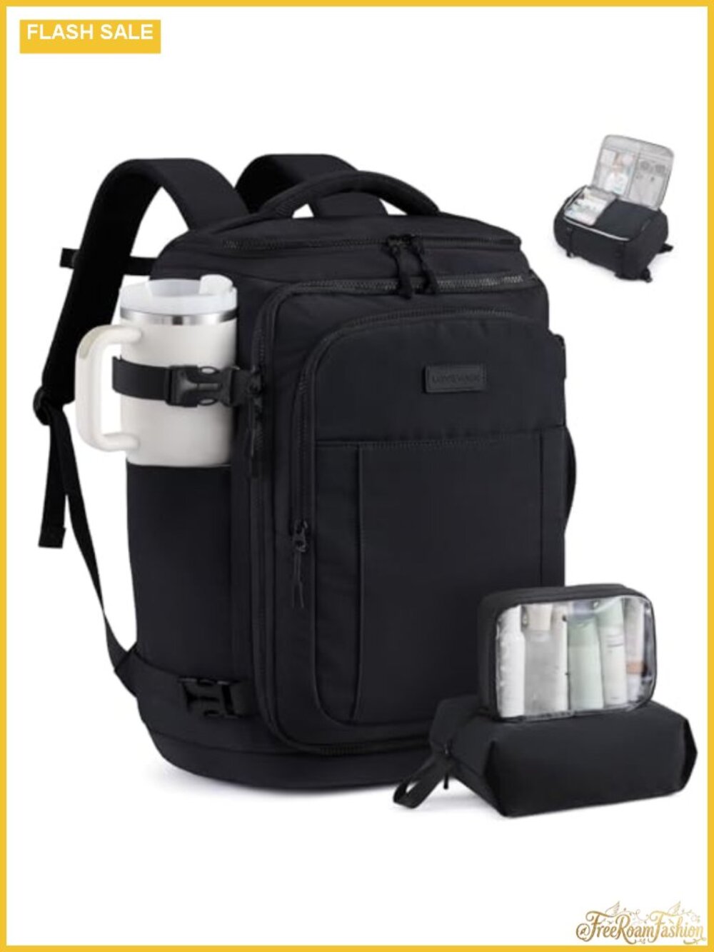 Travel Backpack for Women Men, 25L Airline Approved Carry On, Lightweight with
